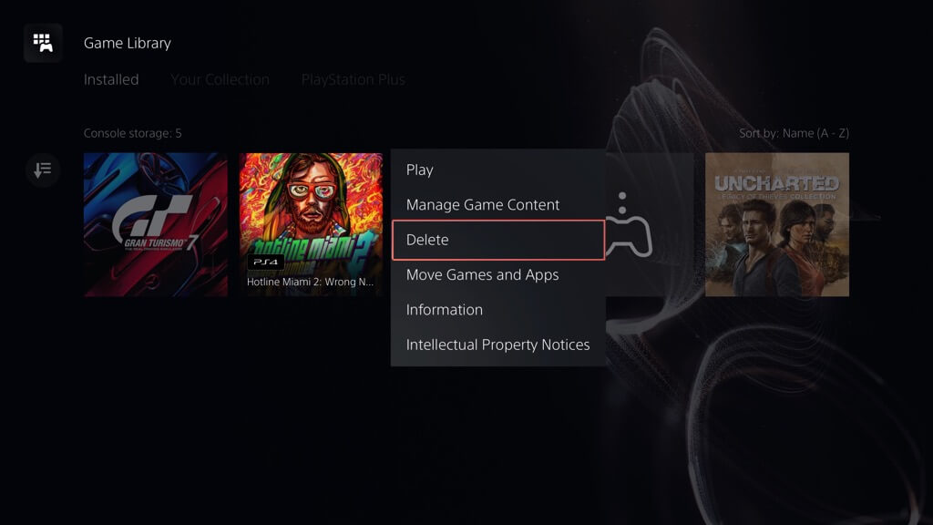 Cinco formas de desinstalar juegos comprimidos en PS5-4 - Consejos técnicos en línea - 5 formas de desinstalar juegos comprimidos en PS5-4